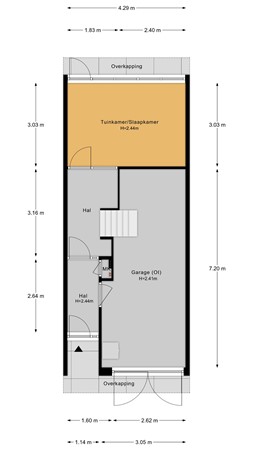Floorplan - Volder 66, 1625 TE Hoorn
